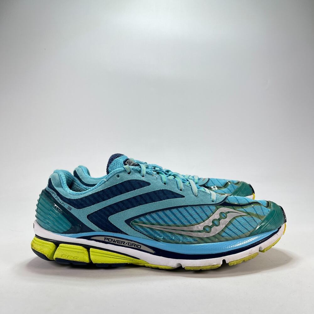Saucony Cortana 3 Teal Navy Blue Running Shoes Athletic Sneakers Men's Size 9.5